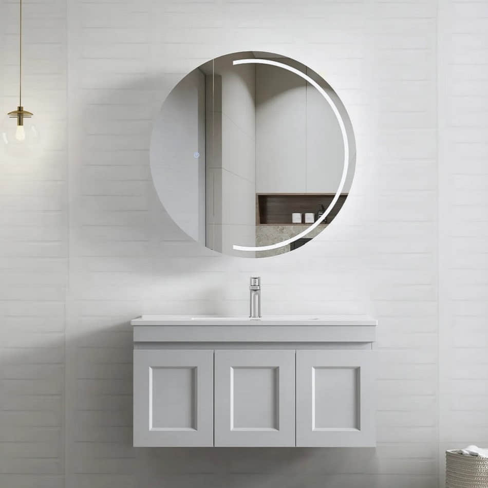 Infinity Plus Bathrooms supplies Hampton Mark II Matte Grey 900 Vanity