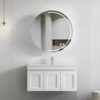 Infinity Plus Bathrooms supplies Hampton Mark II Matte White 900 Vanity