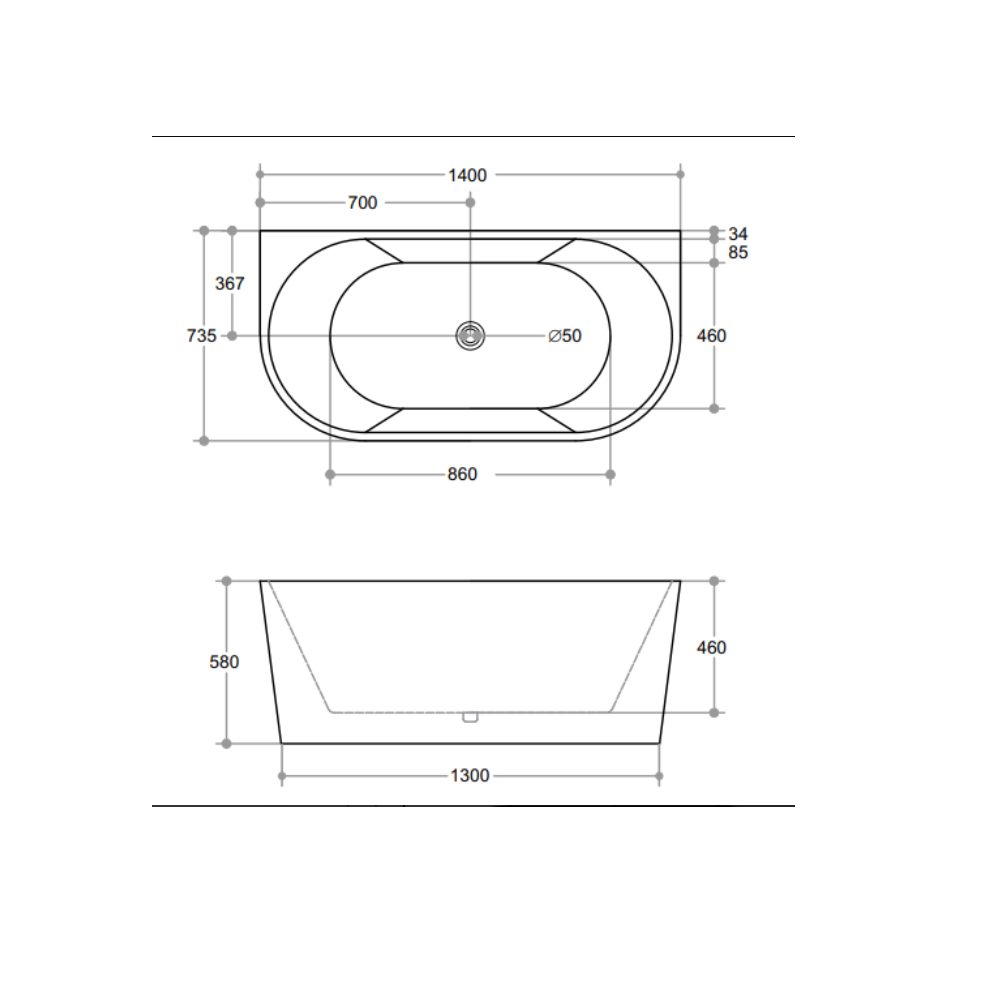 Buy kbt-10 bath tubs from Infinity Plus Bathrooms Bayswater VIC