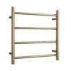 BRUSHED BRASS finish heated towel ladder from Infinity Plus bathrooms deliver AU wide