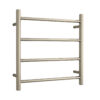 BRUSHED NICKEL finish heated towel ladder from Infinity Plus bathrooms deliver AU wide