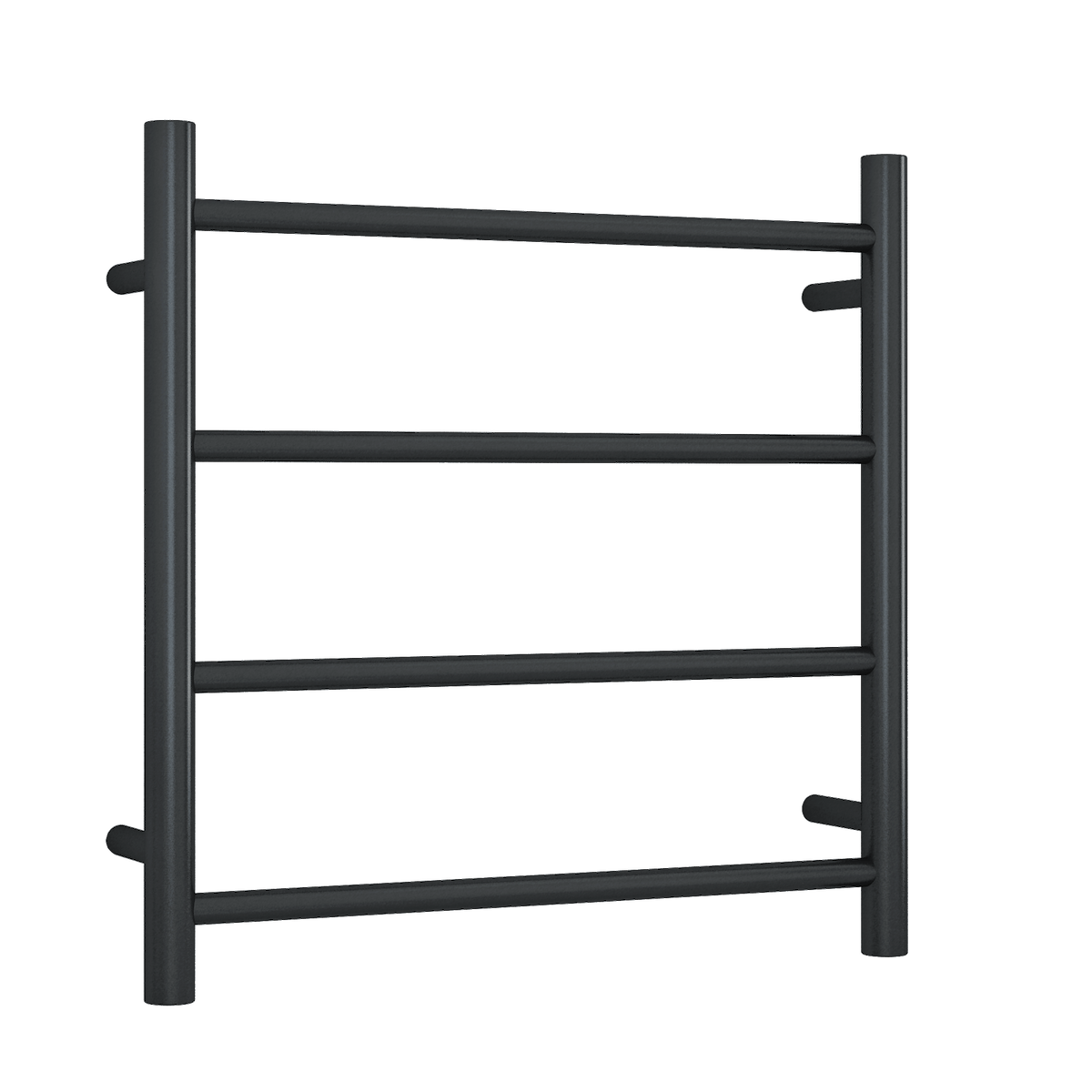 matte black finish heated towel ladder from Infinity Plus bathrooms deliver AU wide