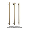 Brushed Brass Single heated towel rail from Infinity Plus bathrooms deliver AU wide
