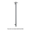 Gun Metal Single heated towel rail from Infinity Plus bathrooms deliver AU wide