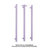 Lilac Satin Purple Single heated towel rail from Infinity Plus bathrooms deliver AU wide