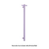 Lilac Satin Purple Single heated towel rail from Infinity Plus bathrooms deliver AU wide