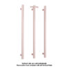 Dusty Pink Single heated towel rail from Infinity Plus bathrooms deliver AU wide