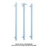 Horizon Blue Single heated towel rail from Infinity Plus bathrooms deliver AU wide