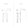 Shop the wide rail shower sets from Infinity Plus Bathrooms today. Great quality and customer service. We ship AU wide