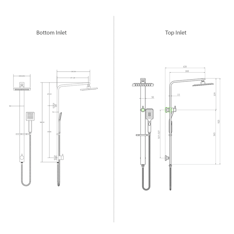 Shop the wide rail shower sets from Infinity Plus Bathrooms today. Great quality and customer service. We ship AU wide