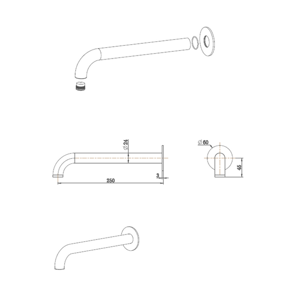 No place else than Infinity plus bathrooms that offers the full range of Mica tapware products