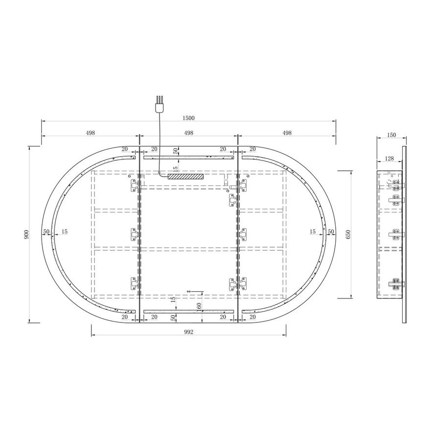 No place else than Infinity plus bathrooms that offers the full range of Bondi led shaving cabinet