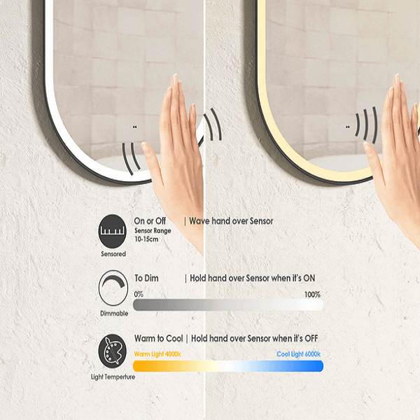 No place else than Infinity plus bathrooms that offers the full range of BRIGHTON led frame mirror