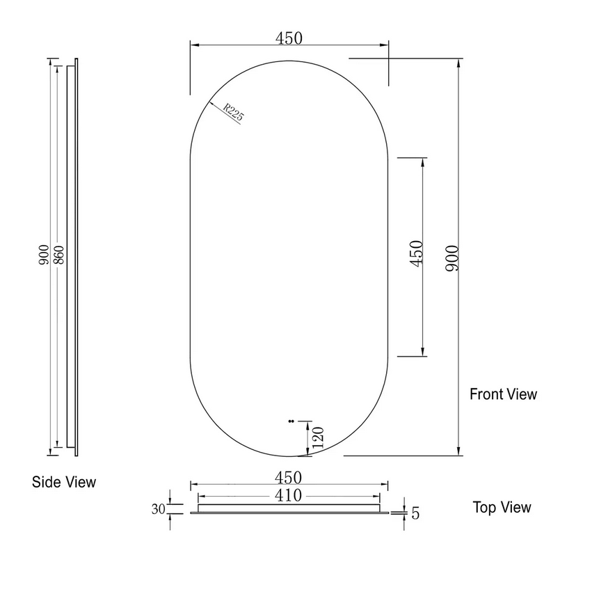 No place else than Infinity plus bathrooms that offers the full range of BRIGHTON led frame mirror
