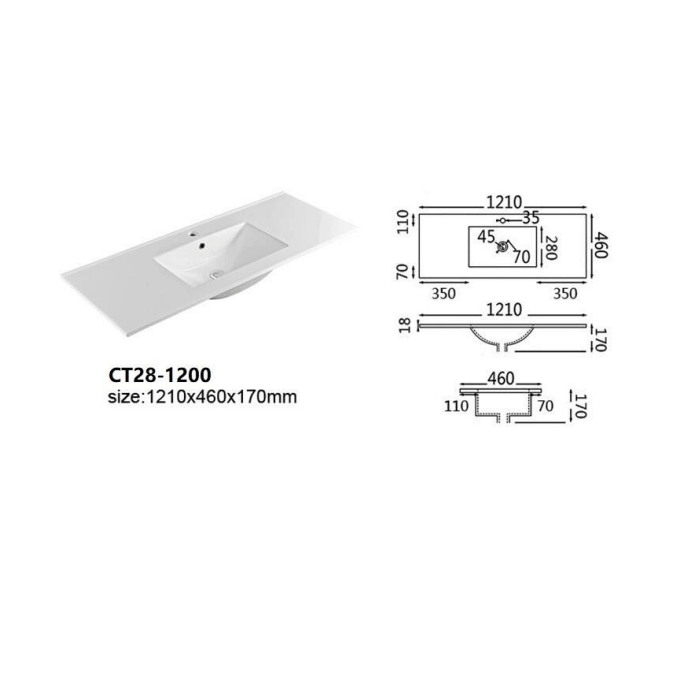 No place else than Infinity plus bathrooms that offers the full range of Leona vanity