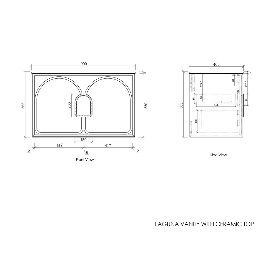 No place else than Infinity plus bathrooms that offers the full range of LAGUNA products