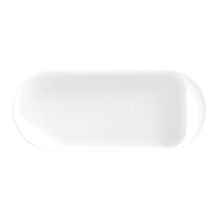FIENZA | MINKA  Solid Surface Freestanding Bathtub Matte White 1700