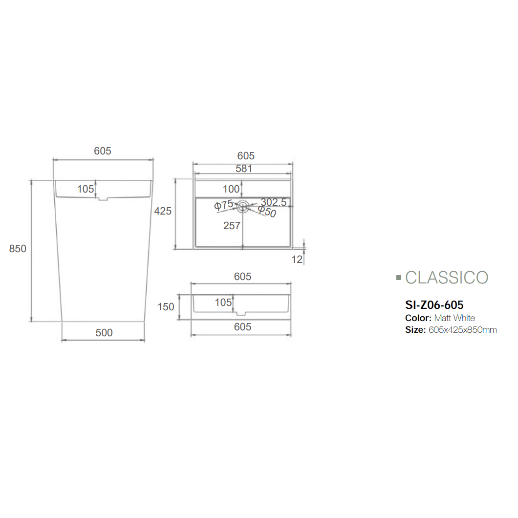 Infinity plus bathrooms that offer the full range of CLASSICO products