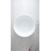 COMO Groove Round Freestanding Bathtub 1280mm - Gloss White
