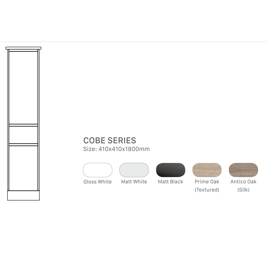Infinity plus bathrooms that offer the full range of COBE products