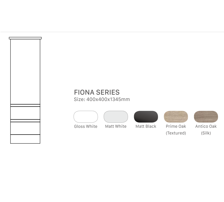 Infinity plus bathrooms that offer the full range of FIONA products