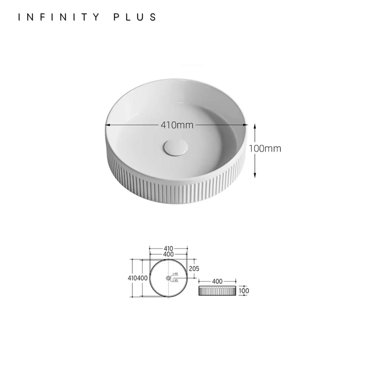 a smart choice to buy from Infinity Plus Bathrooms for the fluted ceramic basins