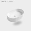 Shop 2025 the latest flute-designed Oval Above Counter Basin from Infinity Plus Bathrooms. Best Price Guarantee.
