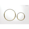 GEBERIT | Geberit Sigma 20 Dual Round button Flush Plate, White with Gold Trim