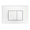 R&T | Square Push Plate for R&T in-wall cistern White