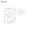 Fienza | Hana 39L Laundry Sink with Overflow 510*420mm