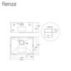 Fienza | Hana 50L Laundry Sink with Overflow 580*445mm