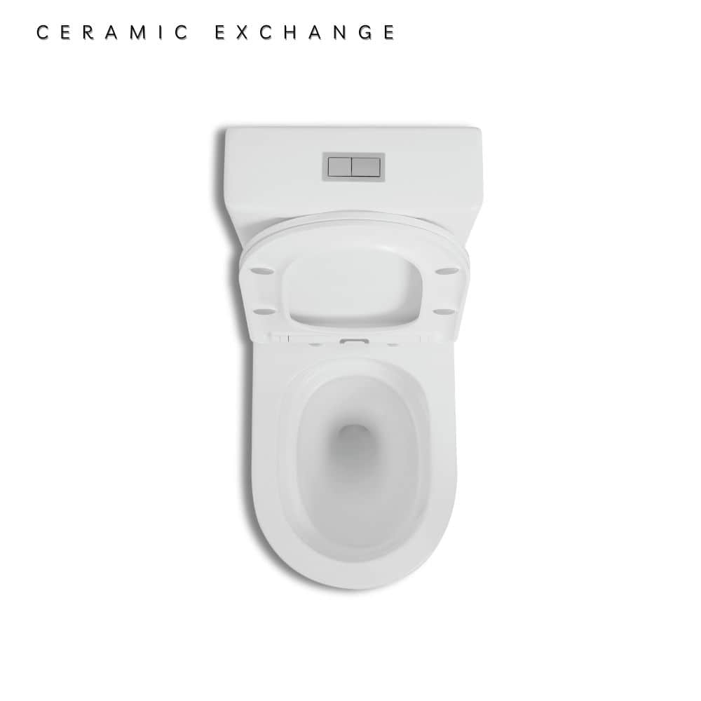 ALPHA Rimless Tornado Flush Back-to-wall Toilet Suite 655*385*870mm